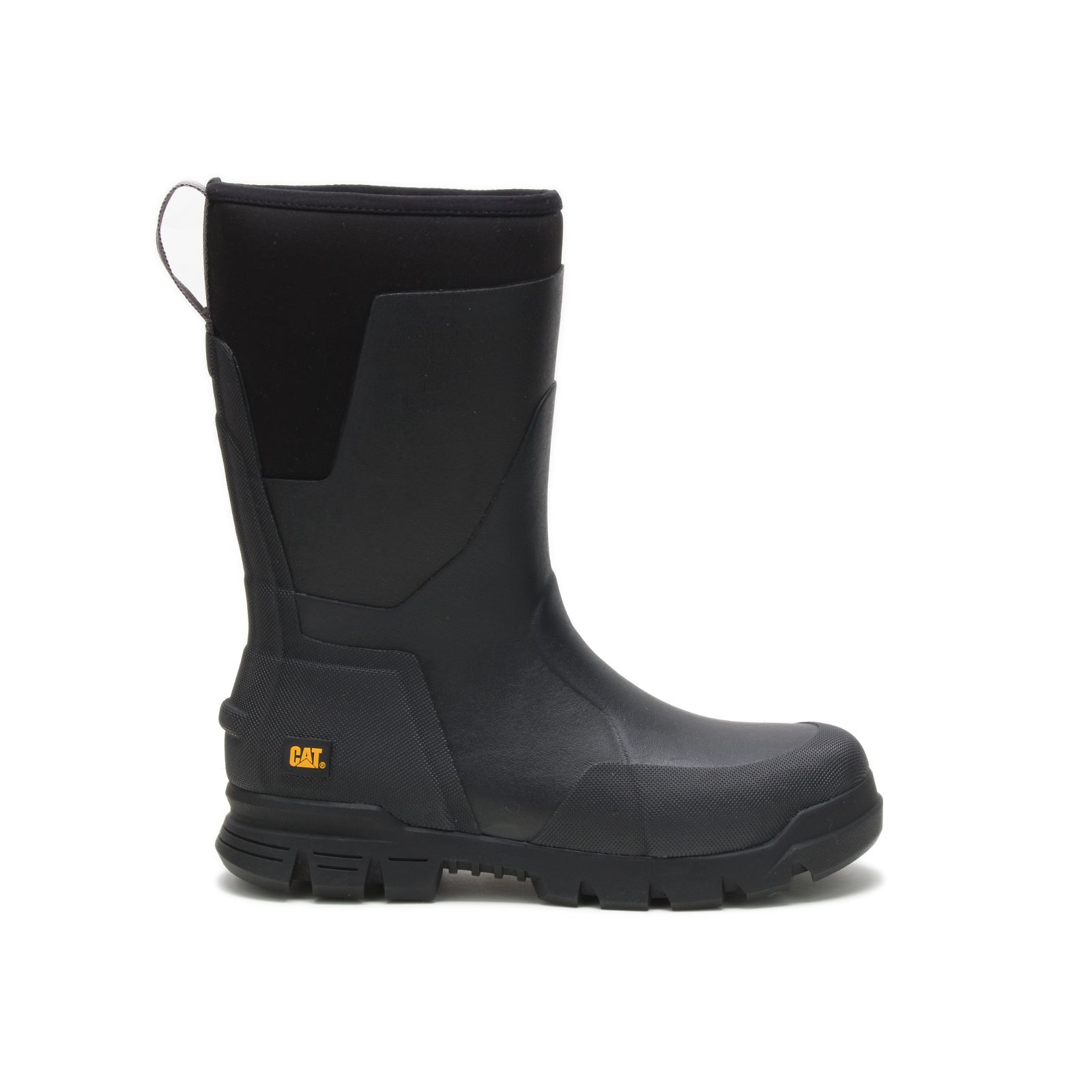 Caterpillar Stormers 11" - Mens Rubber Boots - Black - NZ (019ZADUHX)